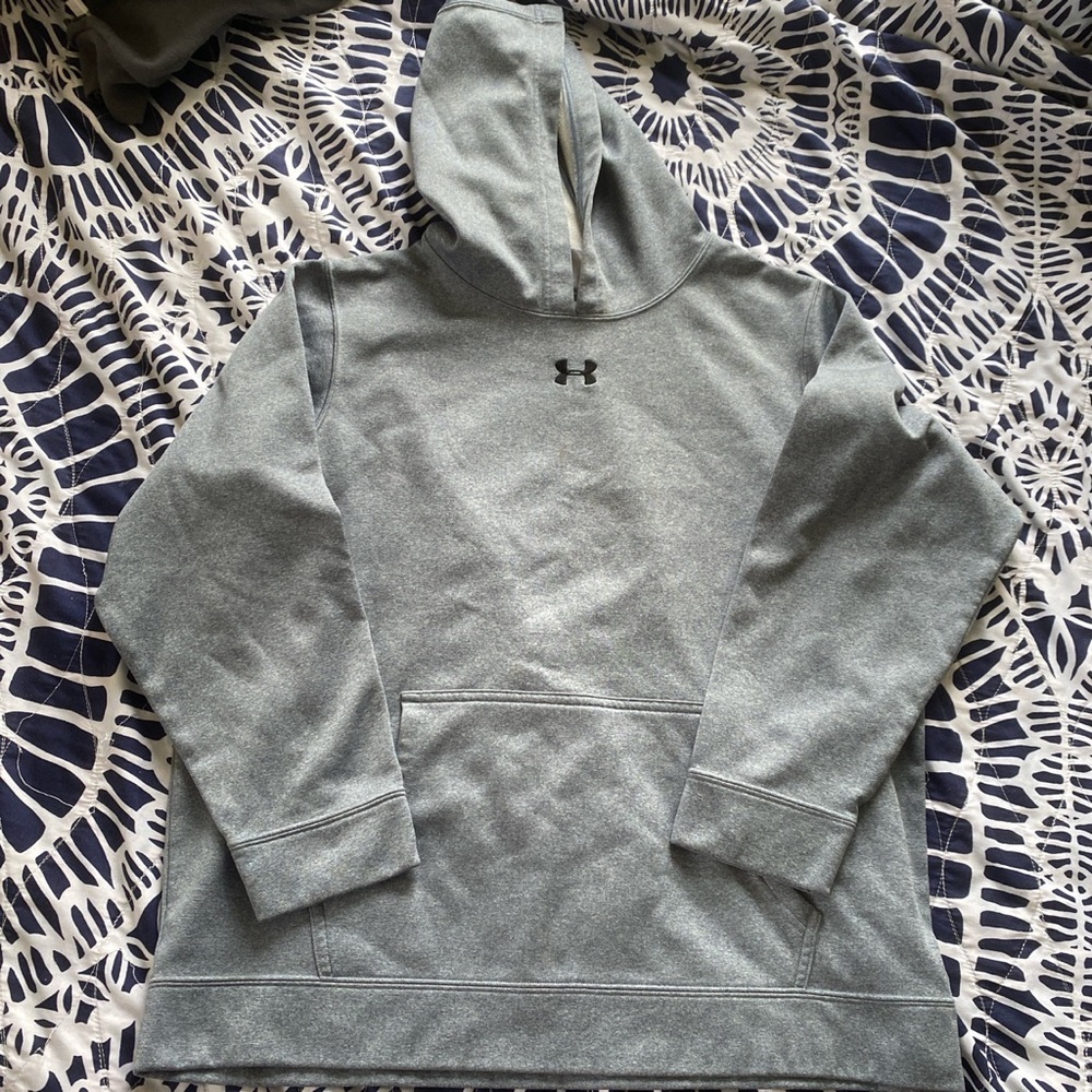 youth xl grey under armor hoodie